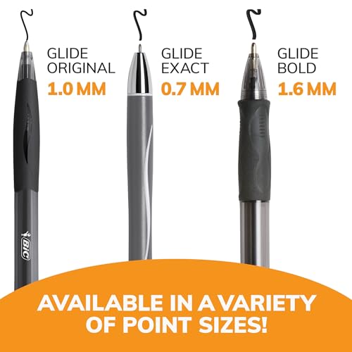Side profile showing BIC Glide rubber grip