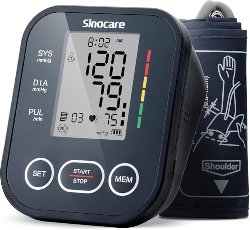 Sinocare blood pressure monitor front view