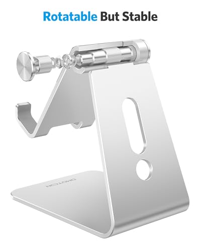 Smartphone resting on OMOTON C2 stand