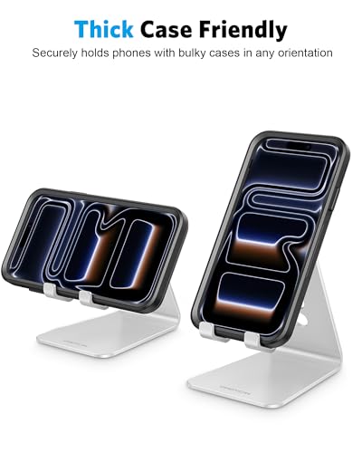 Silver OMOTON C2 stand from a top angle