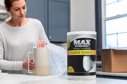 Duck bubble wrap showing large cushioning bubbles