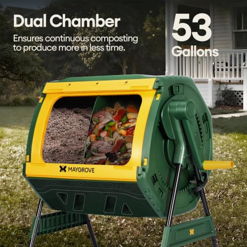Maygrove outdoor compost bin rotating drum