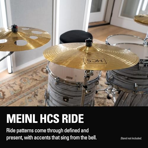 Meinl HCS20R ride cymbal bell detail