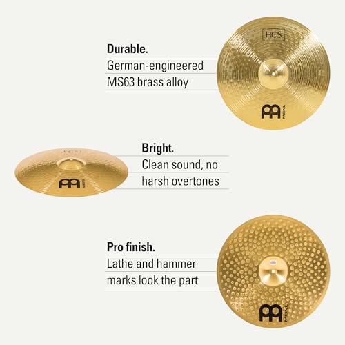 Meinl HCS ride cymbal hammer marks