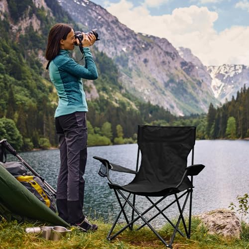 Folding camping chair steel frame detail