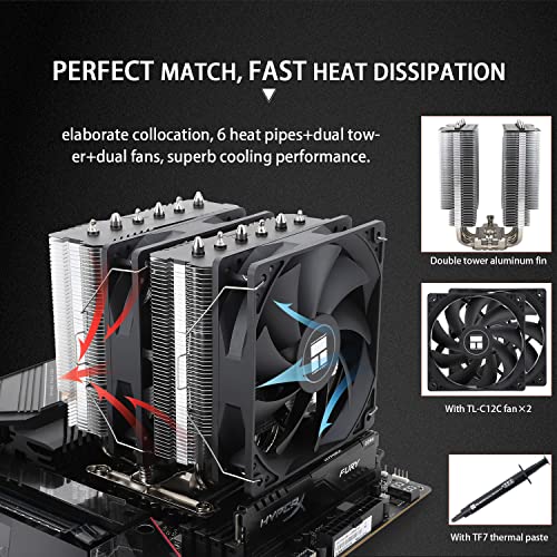 Top view of the Peerless Assassin 120 SE heat sink