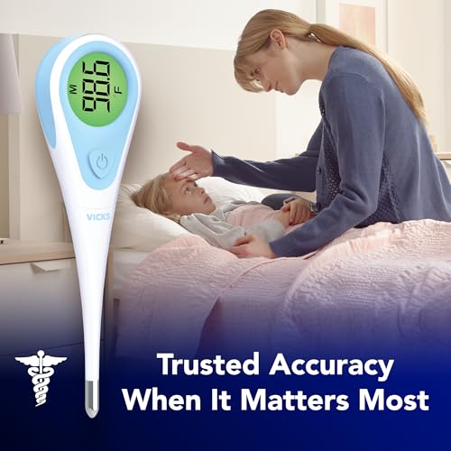Vicks thermometer with Fever InSight color display
