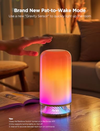 Smart lamp showing warm white lighting mode