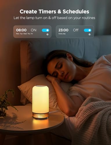 Top view of Govee RGBIC table lamp design