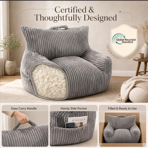 MaxiBean chair in a modern living room setting