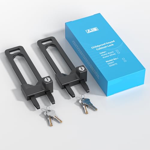 Packaging of AST Keyed Cabinet Lock 2-pack