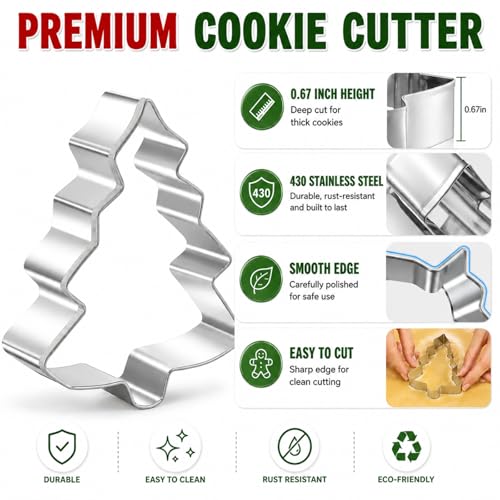 Silver stainless steel cookie cutter shapes