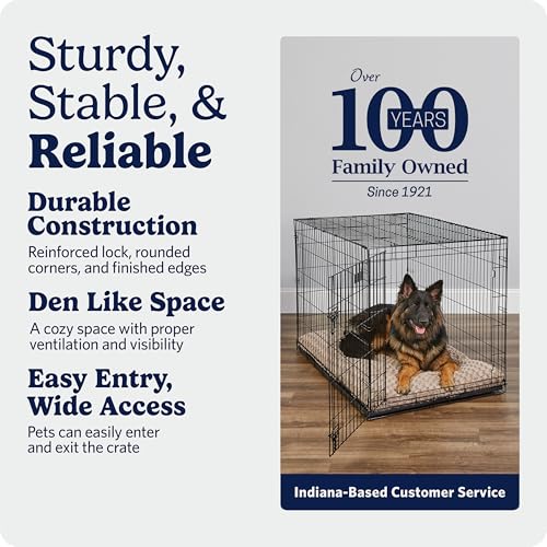 Midwest 48-Inch Single Door iCrate with divider panel
