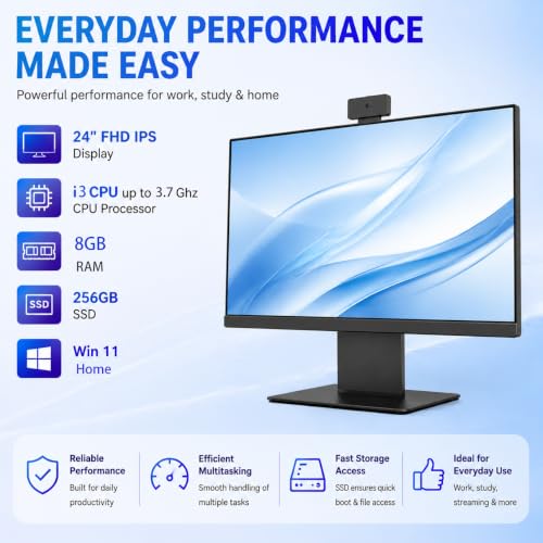 XFAATING desktop display with slim bezels