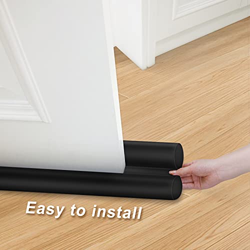 Draft stopper bedroom installation