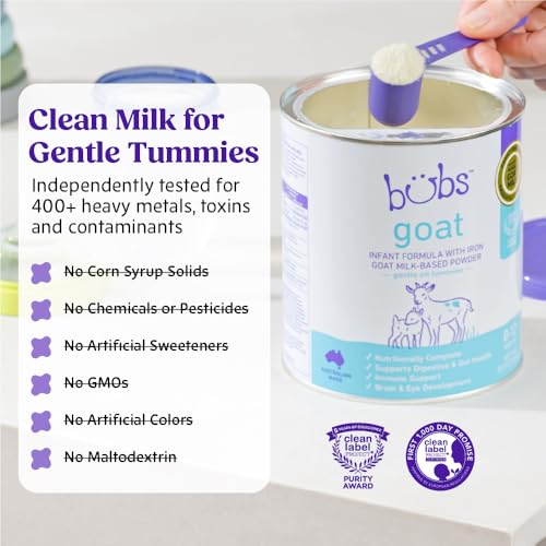 Bubs infant formula powder texture
