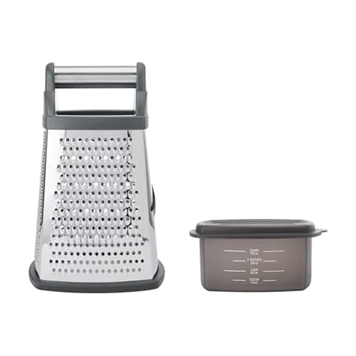 KitchenAid Gourmet Box Grater Charcoal Gray front view