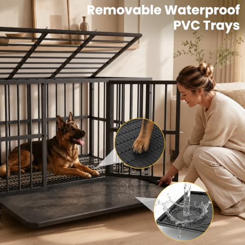 Docagt 48 Inch crate with slide-out tray