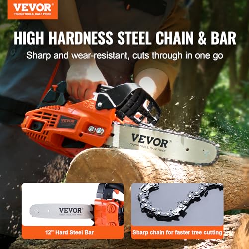 Top handle of VEVOR 12 inch chainsaw