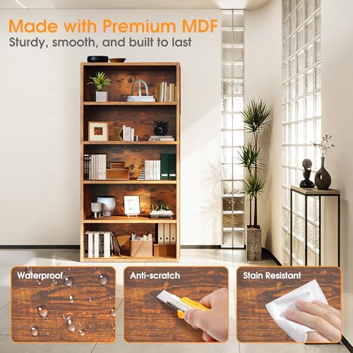 Triangular corner reinforcement on bookshelf back