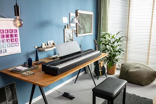 Yamaha P225B with music rest attached