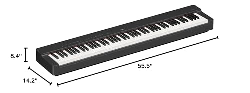Yamaha P225B digital piano top view