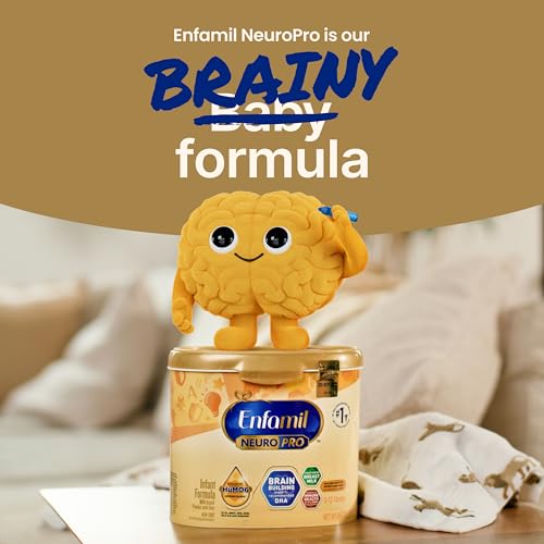 Nutrition facts label on Enfamil NeuroPro bottle