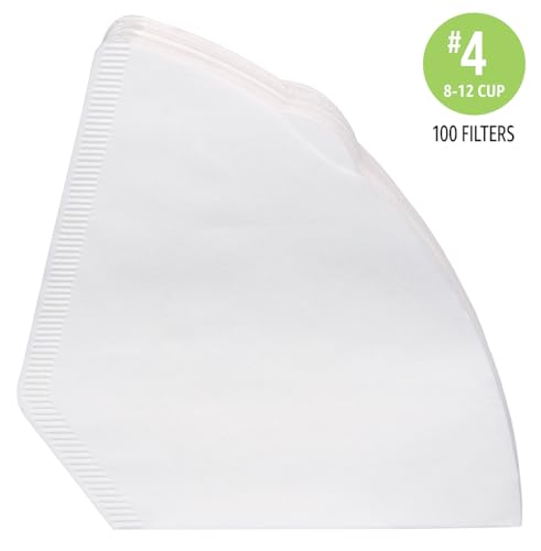 Close up of 100 count cone coffee filter box
