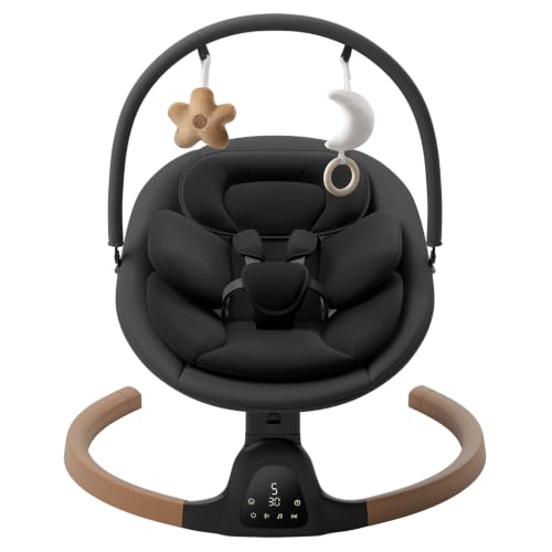 Vwcuvvrt electric infant swing black