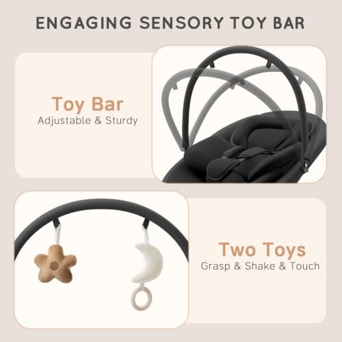 Vwcuvvrt infant swing detachable toy bar
