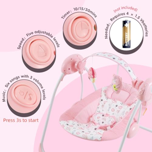 Furmubei baby swing control panel and timer