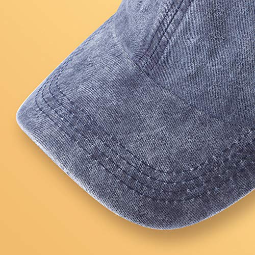 Rear view showing ponytail opening of cap