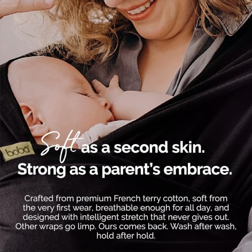 Boba Baby Wrap Carrier showing shoulder support