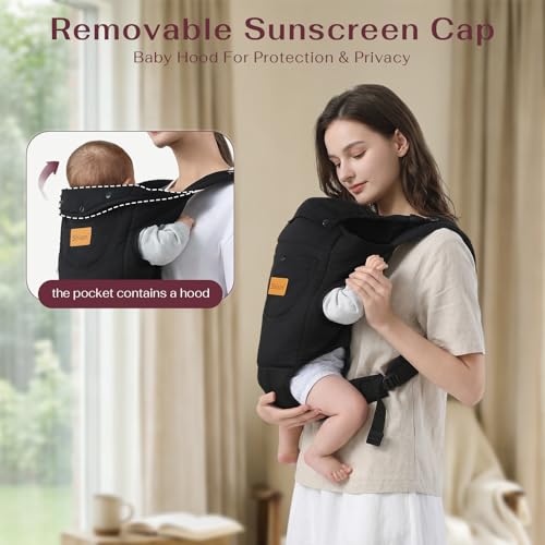 Shiaon baby carrier newborn position