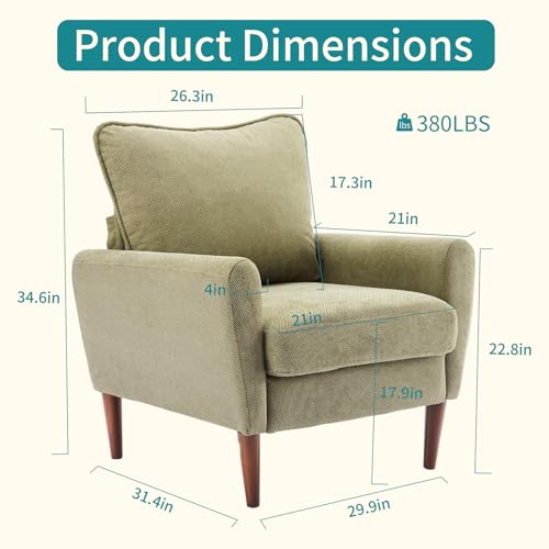 Side profile of OLIXIS accent chair