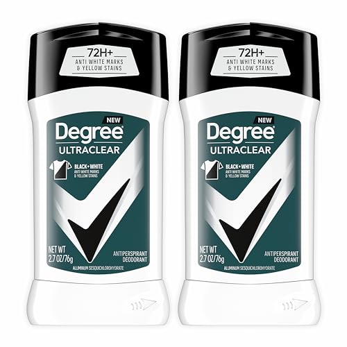 Degree Men UltraClear Black+White front view