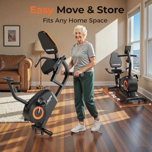 YOSUDA Recumbent Bike lrc-01 Black-Orange