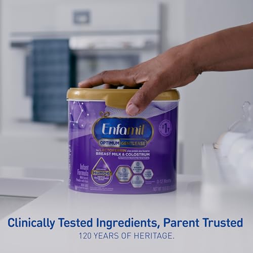 Enfamil Optimum Gentlease powder texture in scoop