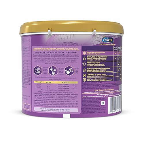 Standardized 19.5 oz Enfamil Optimum Gentlease packaging