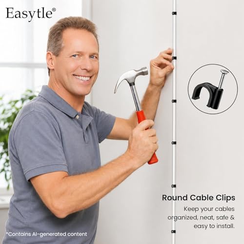 Nail-in design of Easytle cable tacks