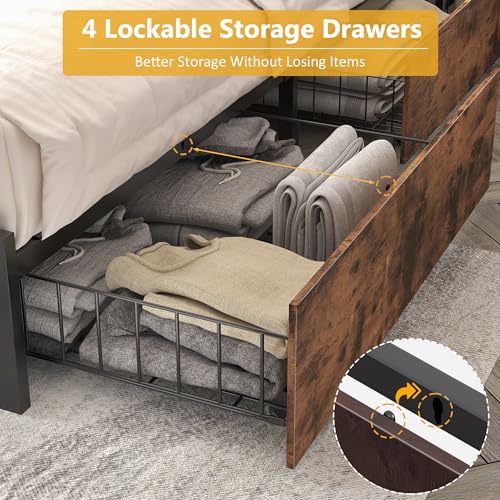 View of the built-in charging ports on the headboard