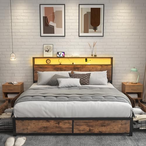 Detail of the metal slat bed base