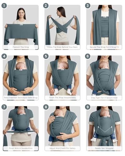 Soft stretch fabric detail of YOLAY baby carrier