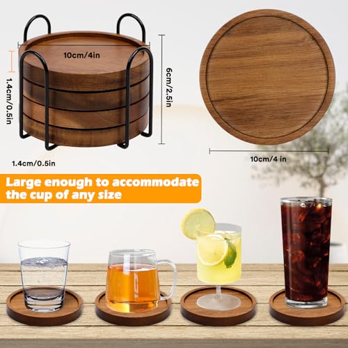 Mckanti coaster set on a wooden table