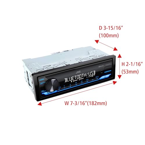 JVC KD-SX27BT display lit