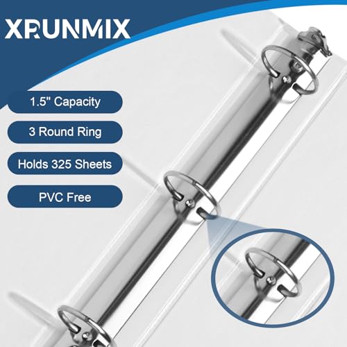 Close up of XRUNMIX binder spine and edges