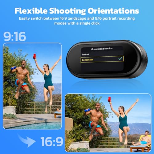 CAMWORLD 4K Mini Body Camera magnetic mount