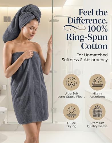 Folded bath sheets and towels from the LANE LINEN set