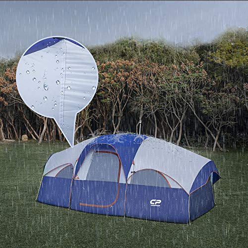 Interior view of CAMPROS CP tent room divider