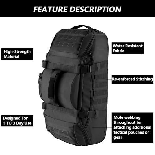 Side profile of Hannibal Tactical gear bag